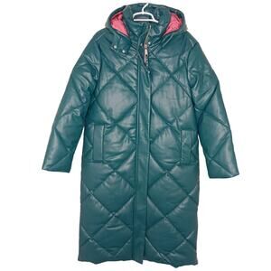Rebecca Minkoff Full Length Faux Leather Puffer Women's Size Medium